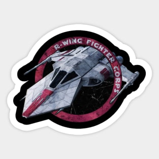 R - WING FIGHTER CORPS RED ONE Sticker